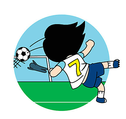 전신 캐릭터 남자 어린이 스포츠 일러스트 축구공 두명 축구 킥 축구장 골대 슛 골키퍼 일러캐릭터 AI파일 공 축구용품 스포츠시설 모션 운동선수 사람 구기 파일형식 벡터