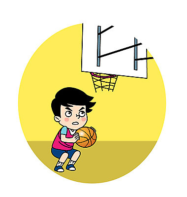 전신 캐릭터 응시 남자 어린이 스포츠 일러스트 농구 농구공 한명 농구대 일러캐릭터 AI파일 1 시선 공 사람 구기 골대 파일형식 벡터