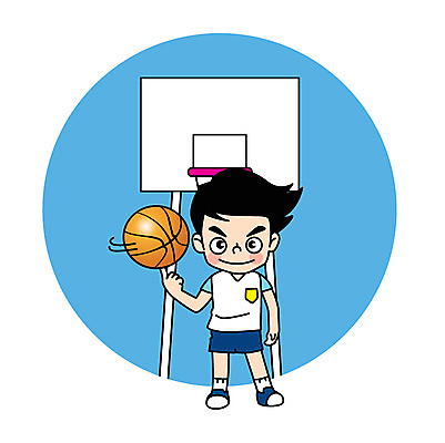 전신 캐릭터 남자 어린이 스포츠 일러스트 농구 농구공 한명 농구대 공돌리기 돌리기 일러캐릭터 AI파일 1 공 모션 사람 구기 골대 파일형식 벡터