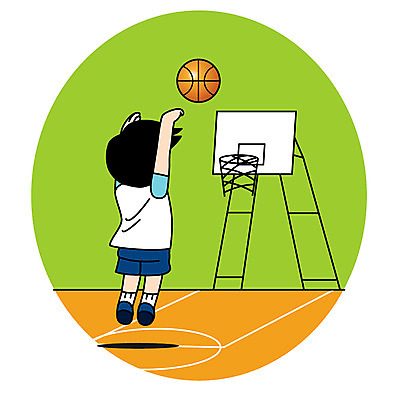 전신 캐릭터 남자 어린이 스포츠 일러스트 농구 농구공 한명 슛 농구대 일러캐릭터 AI파일 1 공 사람 구기 골대 파일형식 벡터
