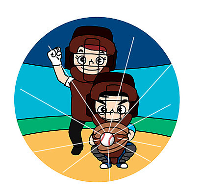 전신 캐릭터 여자 남자 어린이 스포츠 일러스트 두명 야구 글러브 심판 보호장비 야구공 포수 일러캐릭터 AI파일 스포츠용품 장갑 공 사람 구기 장비 야구용품 야구선수 파일형식 벡터