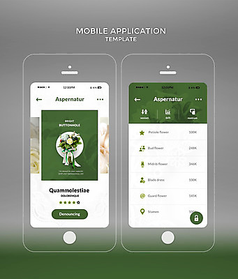 PSD 템플릿 부케 웹템플릿 결혼 디자인시안 모바일 사람없음 초록색 스마트폰 홈페이지 어플리케이션 모바일템플릿 모바일앱 이미지템플릿 컬러 꽃다발 이벤트 핸드폰 스마트기기 파일형식
