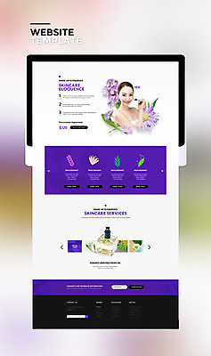 PSD 템플릿 여자 웹템플릿 사이트템플릿 한명 20대 성인 태블릿 뷰티 홈페이지 보라색 홈페이지시안 화장품 한국인 스킨케어 성인여자한명만 이미지템플릿 1 컬러 사람 동양인 청년 전자제품 스마트기기 여자한명만 성인여자만 파일형식