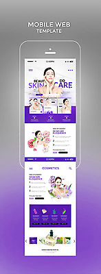 PSD 템플릿 여자 웹템플릿 디자인시안 모바일 여러명 20대 성인 스마트폰 뷰티 홈페이지 보라색 화장품 한국인 모바일템플릿 모바일웹 스킨케어 성인여자만 이미지템플릿 컬러 다수 사람 동양인 청년 핸드폰 스마트기기 여자만 성인만 파일형식