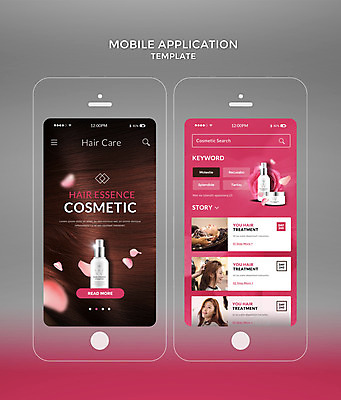 PSD 템플릿 여자 꽃잎 분홍색 웹템플릿 디자인시안 모바일 여러명 20대 성인 스마트폰 뷰티 홈페이지 화장품 한국인 어플리케이션 모바일템플릿 헤어용품 머릿결 성인여자만 모바일앱 이미지템플릿 꽃 컬러 다수 사람 동양인 청년 핸드폰 스마트기기 미용용품 여자만 성인만 파일형식
