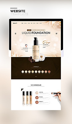 PSD 템플릿 손 여자 웹템플릿 사이트템플릿 한손 20대 성인 두명 신체부위 태블릿 뷰티 홈페이지 갈색 홈페이지시안 화장품 한국인 메이크업브러쉬 파운데이션 의료성형뷰티 성인여자만 이미지템플릿 컬러 사람 동양인 청년 전자제품 스마트기기 붓 여자만 성인만 파일형식