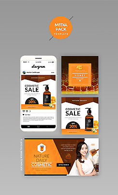 PSD 템플릿 여자 웹템플릿 디자인시안 모바일 한명 20대 성인 세트 뷰티 홈페이지 주황색 화장품 한국인 벌꿀 소셜네트워크 허니디퍼 의료성형뷰티 성인여자한명만 미디어팩 SNS배너 이미지템플릿 1 컬러 사람 동양인 청년 도구 꿀 여자한명만 성인여자만 파일형식