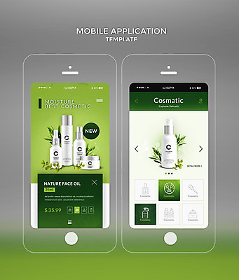 PSD 템플릿 웹템플릿 잎 디자인시안 모바일 사람없음 초록색 스마트폰 뷰티 홈페이지 화장품 어플리케이션 모바일템플릿 천연 천연화장품 모바일앱 이미지템플릿 식물 컬러 핸드폰 스마트기기 파일형식
