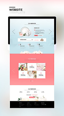 PSD 템플릿 여자 신부 분홍색 부케 웹템플릿 결혼 사이트템플릿 성인 태블릿 홈페이지 홈페이지시안 웨딩케이크 이미지템플릿 컬러 꽃다발 사람 이벤트 전자제품 스마트기기 케이크 파일형식