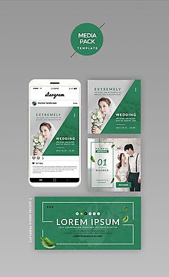 PSD 템플릿 여자 남자 신부 부케 웹템플릿 신랑 결혼 잎 디자인시안 모바일 여러명 20대 성인 초록색 세트 홈페이지 한국인 소셜네트워크 성인만 미디어팩 SNS배너 이미지템플릿 식물 컬러 꽃다발 다수 사람 동양인 이벤트 청년 파일형식