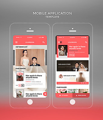 PSD 템플릿 여자 남자 신부 분홍색 부케 웹템플릿 신랑 결혼 디자인시안 모바일 여러명 20대 성인 스마트폰 홈페이지 한국인 어플리케이션 모바일템플릿 성인만 모바일앱 이미지템플릿 컬러 꽃다발 다수 사람 동양인 이벤트 청년 핸드폰 스마트기기 파일형식