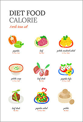 아이콘 음식 다이어트 감자 파프리카 스테이크 사람없음 샐러드 소고기 수프 머스터드 두부 음식아이콘 다이어트음식 2D아이콘 AI파일 채소 서양음식 건강 육류 소스_음식 파일형식 벡터