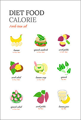 아이콘 음식 다이어트 바나나 샌드위치 사람없음 주스 샐러드 수프 고구마 시금치 음식아이콘 다이어트음식 2D아이콘 AI파일 음료 채소 과일 뿌리채소 건강 파일형식 벡터