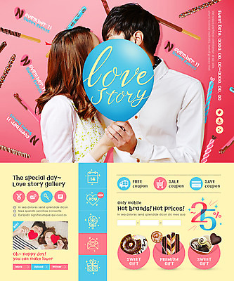 PSD 템플릿 커플 여자 기념일 남자 웹템플릿 키스 이벤트페이지 사탕 사랑 이벤트 여러명 상반신 20대 성인 앞모습 옆모습 초콜릿 한국인 하트 도넛 풍선 빼빼로 빼빼로데이 이미지템플릿 모양 감정 뷰포인트 다수 관계 데이이벤트 디저트 사람 동양인 청년 애정표현 페이지 막대과자 파일형식