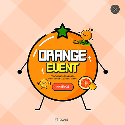 PSD 템플릿 웹템플릿 오렌지 팝업 이벤트팝업 웹팝업 이벤트 사람없음 오렌지주스 특산물 레이어팝업 이미지템플릿 과일 과일주스 파일형식