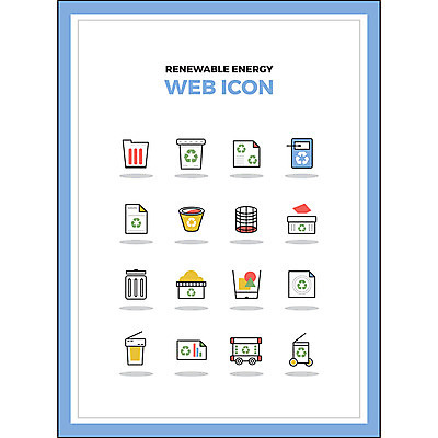 아이콘 사람없음 세트 환경 재활용 에너지 정보 쓰레기통 운반 그린에너지 폐기물 친환경 웹아이콘 2D아이콘 AI파일 쓰레기 파일형식 벡터