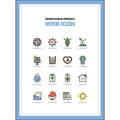 아이콘 지구 파도 전구 나뭇잎 주택 사람없음 세트 태양 환경 쓰레기통 물방울 하트 그린에너지 폐기물 건전지 태양에너지 웹아이콘 집열판 원자력 방사능 수력 2D아이콘 AI파일 자연요소 모양 바다 잎 건물 에너지 쓰레기 파일형식 벡터
