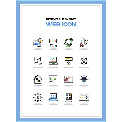 아이콘 전구 주택 사람없음 노트북 세트 환경 공책 에너지 그린에너지 플러그 건전지 태양에너지 웹아이콘 집열판 2D아이콘 AI파일 문구용품 건물 전자제품 파일형식 벡터