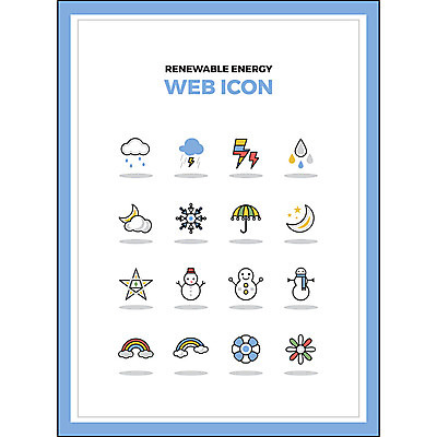구름 아이콘 꽃 무지개 우산 눈사람 사람없음 물 세트 환경 그린에너지 초승달 번개 빗방울 친환경 웹아이콘 결정체 2D아이콘 AI파일 자연요소 식물 날씨 에너지 달 비_날씨 파일형식 벡터
