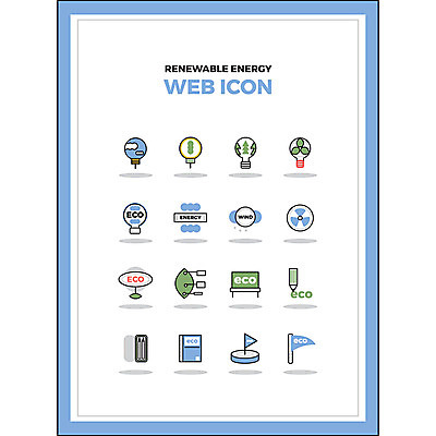 나무 아이콘 교육 전구 하늘 바람 실험 사람없음 세트 환경 칠판 깃발 그린에너지 풍력에너지 에코 웹아이콘 2D아이콘 AI파일 자연요소 식물 날씨 에너지 파일형식 벡터