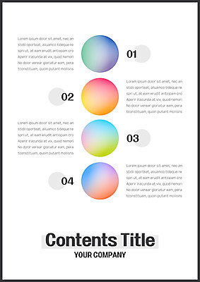 도형 템플릿 내지 사람없음 원형 프레젠테이션 문서템플릿 서식 레이아웃 문서 제안서 그라데이션 목차 이미지템플릿 AI파일 파일형식 벡터