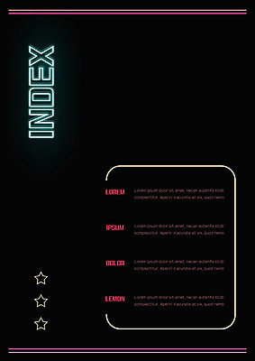 도형 템플릿 별 내지 사람없음 프레젠테이션 문서템플릿 서식 레이아웃 문서 네온 제안서 목차 이미지템플릿 AI파일 자연요소 파일형식 벡터