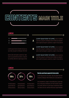도형 템플릿 별 내지 그래프 사람없음 프레젠테이션 문서템플릿 서식 레이아웃 문서 네온 제안서 이미지템플릿 AI파일 자연요소 파일형식 벡터