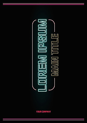 도형 템플릿 표지 사람없음 프레젠테이션 문서템플릿 서식 레이아웃 문서 네온 제안서 이미지템플릿 AI파일 파일형식 벡터