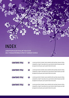 나무 템플릿 꽃 내지 사람없음 보라색 프레젠테이션 문서템플릿 서식 레이아웃 문서 제안서 목차 이미지템플릿 AI파일 식물 컬러 파일형식 벡터
