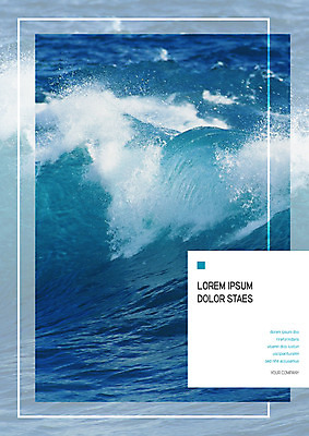 템플릿 표지 파도 바다 사람없음 여름 프레젠테이션 문서템플릿 서식 레이아웃 문서 제안서 이미지템플릿 AI파일 계절 파일형식 벡터