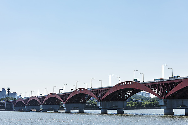 포토 JPG 주간 나무 자동차 하늘 서울 풍경 사람없음 야외 건물 강 한강 성산대교 가교 국내포토 자연요소 식물 건축물 육상교통 한국 다리_건축물 랜드마크 파일형식