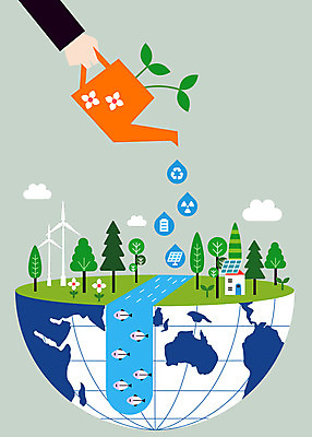 나무 손 지구 일러스트 주택 한손 어류 한명 신체부위 물 강 새싹 환경 물뿌리개 물방울 그린에너지 풍력에너지 에코 친환경 집열판 재생에너지 그린슈머 국내일러스트 AI파일 자연요소 식물 1 사람 건물 수중동물 에너지 태양에너지 파일형식 벡터