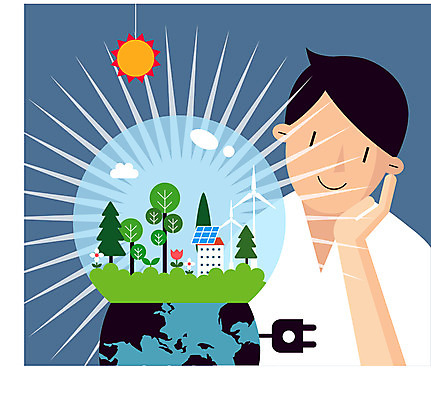 나무 구름 남자 지구 생각 일러스트 한명 상반신 성인 빛 태양 자연보호 환경 그린에너지 풍력에너지 전기에너지 에코 친환경 태양에너지 집열판 재생에너지 그린슈머 국내일러스트 AI파일 자연요소 식물 1 자연 사람 에너지 보호 파일형식 벡터