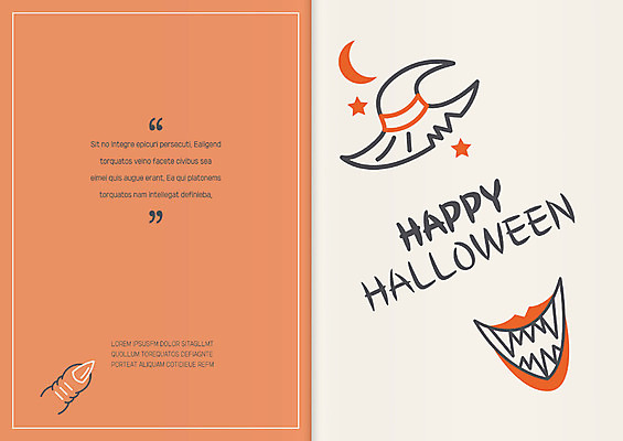 템플릿 별 카드템플릿 사람없음 할로윈 달 입 손톱 초대장 마녀모자 드라큘라 이미지템플릿 AI파일 자연요소 모자_잡화 손 카드_감사 신체부위 파일형식 벡터