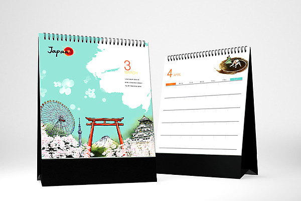 PSD 편집 편집이미지 사람없음 3D소스 3D 일본 달력 벚꽃 대관람차 후지산 도쿄타워 아사쿠사 오사카성 탁상달력 목업 편집소스 이미지편집 편집3D 꽃 아시아 산 세계문화유산 놀이기구 디지털합성 파일형식