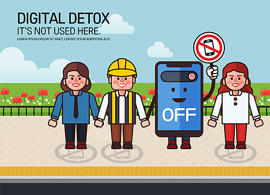 전신 공원 여자 남자 꽃 캠페인 일러스트 성인 세명 스마트폰 디지털 금지 스마트폰중독 전원오프 휴대폰금지 디톡스 스몸비 국내일러스트 AI파일 식물 공공시설 건강 사람 핸드폰 스마트기기 신조어 중독 파일형식 벡터