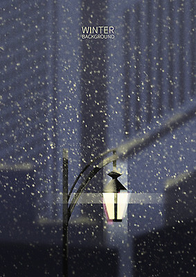 PSD 백그라운드 겨울 가로등 일러스트 풍경 사람없음 건물 빛 눈 계절백그라운드 겨울배경 국내일러스트 자연요소 건축물 계절 공공시설 날씨 파일형식