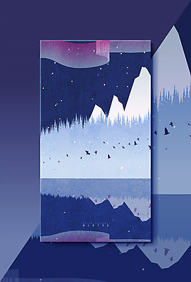 호수 백그라운드 겨울 일러스트 조류 산 풍경 사람없음 계절백그라운드 오로라 겨울배경 국내일러스트 AI파일 동물 계절 자연현상 파일형식 벡터