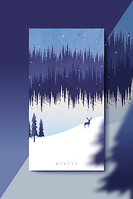 나무 백그라운드 겨울 일러스트 산 풍경 사람없음 겨울산 계절백그라운드 순록 겨울배경 국내일러스트 AI파일 식물 계절 파일형식 벡터