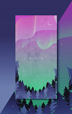 나무 백그라운드 겨울 일러스트 하늘 풍경 사람없음 달 계절백그라운드 오로라 겨울배경 국내일러스트 AI파일 자연요소 식물 계절 자연현상 파일형식 벡터