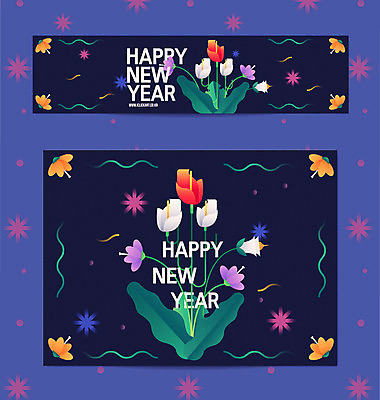 템플릿 꽃 패턴 곡선 카드템플릿 새해 사람없음 2018년 신년카드 무술년 이미지템플릿 AI파일 식물 선 무늬 카드_감사 연도 파일형식 벡터