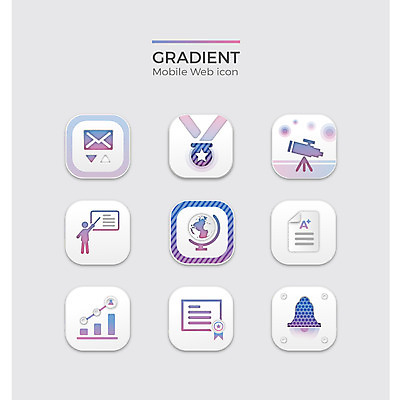 아이콘 그래프 사람없음 세트 지구본 망원경 종 이메일 강의 메달 알림 웹아이콘 모바일아이콘 문자메시지 성적표 2D아이콘 AI파일 모바일 메시지 상_상패 파일형식 벡터