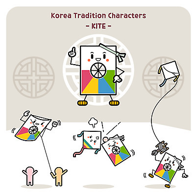 캐릭터 일러스트 전통캐릭터 사람없음 연 연날리기 혹 사물캐릭터 일러캐릭터 AI파일 전통 놀이용품 전통놀이 파일형식 벡터