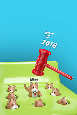 PSD 편집 편집이미지 캐릭터 여러마리 새해 3D캐릭터 사람없음 3D 개 개띠 강아지 신년캐릭터 디지털합성 개캐릭터 해피뉴이어 두더지잡기 2018년 고무망치 반려 무술년 편집3D 동물캐릭터 다수 포유류 놀이 반려동물 새해인사 십이지신 망치 연도 파일형식