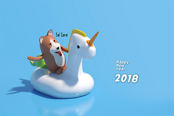 PSD 편집 편집이미지 캐릭터 한마리 새해 3D캐릭터 사람없음 3D 개 개띠 강아지 신년캐릭터 디지털합성 개캐릭터 해피뉴이어 튜브 2018년 반려 유니콘 무술년 편집3D 1 동물캐릭터 포유류 반려동물 새해인사 십이지신 연도 파일형식