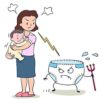 전신 여자 남자 일러스트 안기 성인 두명 아기 무서움 사회이슈 주부 기저귀 삼지창 의심 유해물질 화학물질 안티케미컬 국내일러스트 AI파일 감정 창 컨셉 모션 사람 아기용품 화학 파일형식 벡터