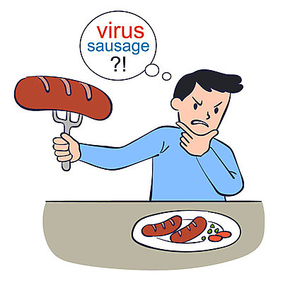 접시 남자 포크 말풍선 일러스트 한명 들기 상반신 성인 소시지 바이러스 사회이슈 고민 의심 안티케미컬 국내일러스트 AI파일 1 식기 감정 컨셉 모션 사람 가공식품 파일형식 벡터