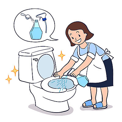 전신 여자 일러스트 한명 성인 제조 청소 뿌리기 화장실 주부 만들기 분무기 변기 천연세제 안티케미컬 국내일러스트 AI파일 1 모션 사람 세제 친환경 파일형식 벡터