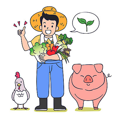 전신 남자 말풍선 일러스트 한명 성인 농작물 새싹 자연보호 당근 닭 최고 돼지 사과 농부 무 배추 친환경 유기농 추천 성인남자한명만 안티케미컬 국내일러스트 AI파일 식물 직업 1 웰빙 농업 채소 과일 포유류 자연 조류 뿌리채소 사람 환경 보호 남자한명만 성인남자만 파일형식 벡터
