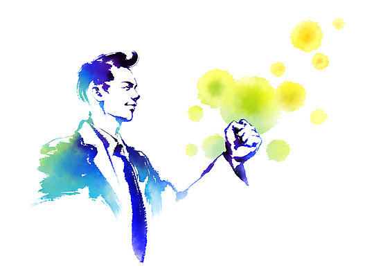 PSD 남자 일러스트 캘리그라피 한명 상반신 성인 파이팅 비즈니스맨 국내일러스트 1 비즈니스 모션 사람 직장인 파일형식